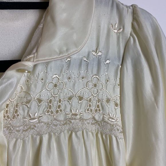 Vintage French Maid Pale Yellow Night Gown, women size S NWT - Picture 10 of 16